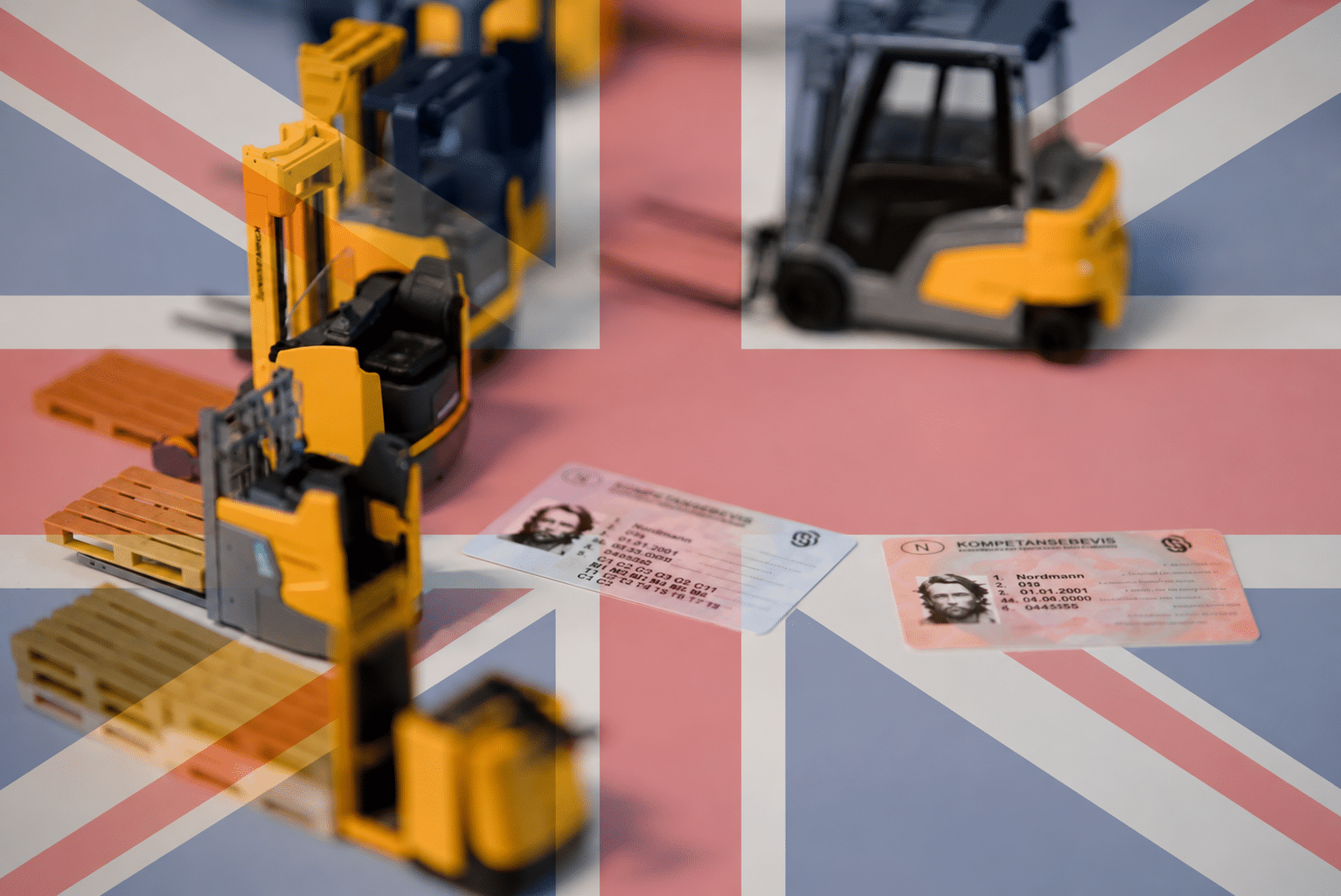 Bilde av kurs i English forklift course T1-T5 (up to 10 tonnes lifting capabillity)